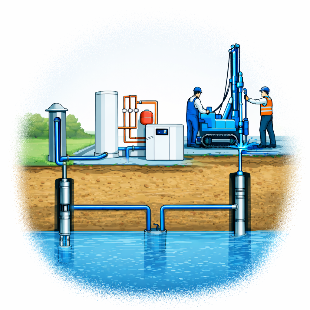 Ambergauer Brunnenbau Bereiche