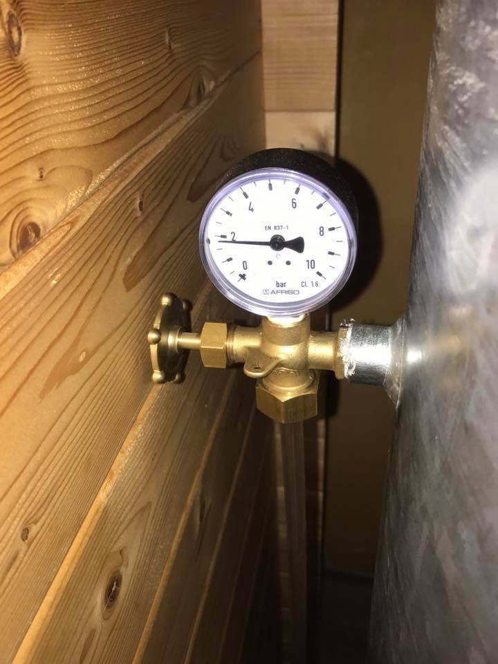 Installation Druckwasserkessel